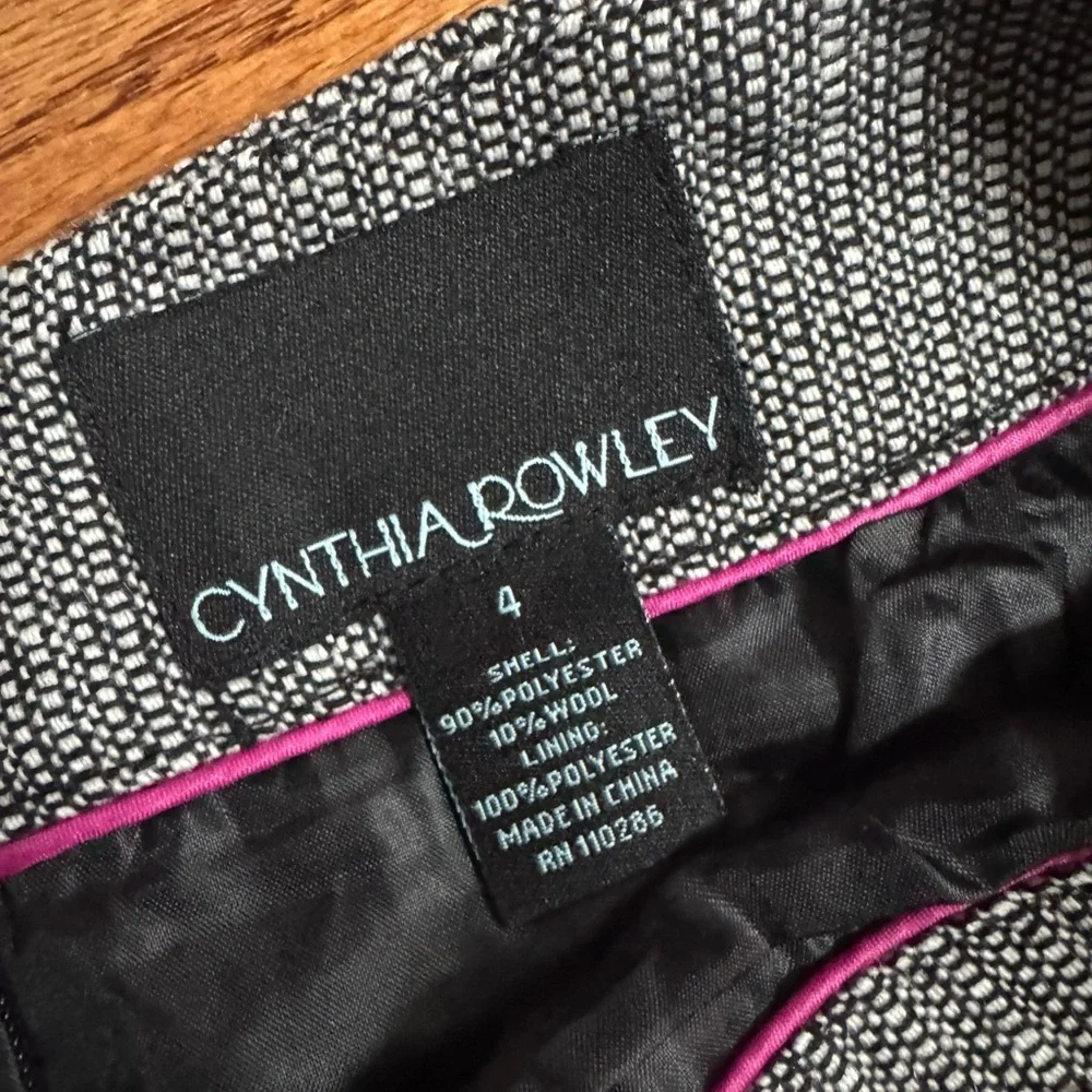 Cynthia Rowley New‎ York Black/White Pattern Skirt